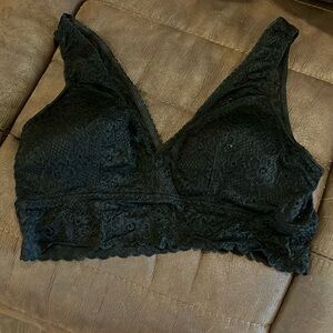 Black lace bralette